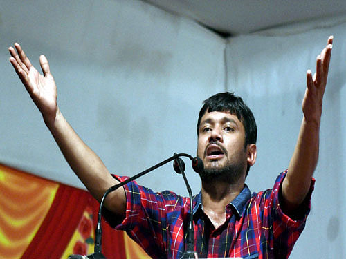 The JNUSU president, who was addressing the gathering when the incident occurred, said he was not scared of such elements who oppose him or try to distub his functions.