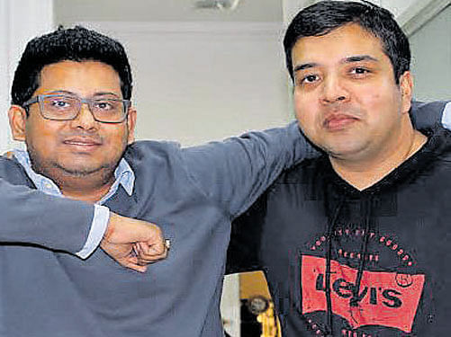 Healthenablr India co-founders  Bamasish Paul (left) and Avishek Mukherjee