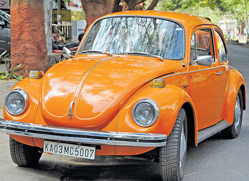 dazzling beauty A 1973 Volkswagen Beetle 1300. DH PHOTOS BY S K DINESH