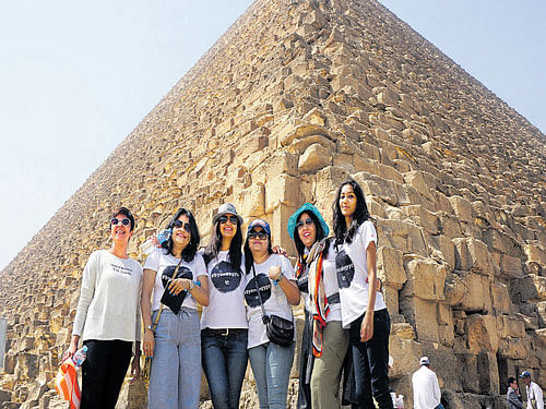 enchanting A trip organised for women to the pyramids in Egypt by 'Byond Travel' .