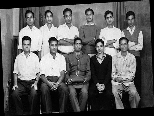 Sitting (from left) - Nawab, Venkoba Rao, Capt A N Ramanathan, Bobby, Balwant. Standing - Raghavendra, Lakshman, K G Vasu, S V Iyer, Ramachandran and Siddalingiah.