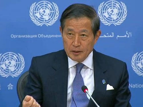 Under-Secretary-General for Management Yukio Takasu. Image courtesy Twitter.