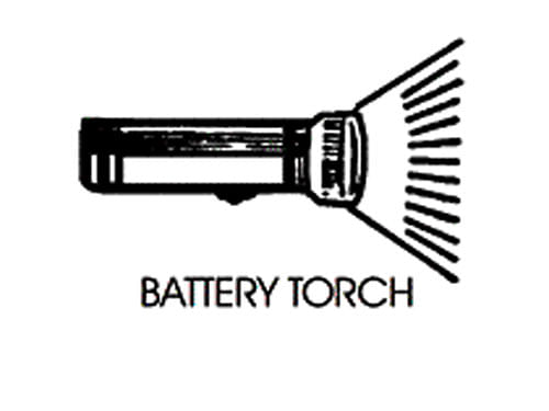 Battery torch.