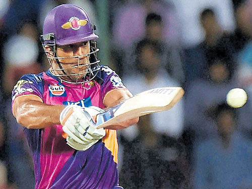 Rising Pune Supergiants' skipper Mahendra Singh Dhoni played a crucial cameo of 20-ball 27 on Thursday. PTI