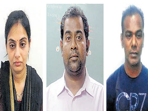 Neeta, Kiran (arrested) and Manoj Kumar (absconding)