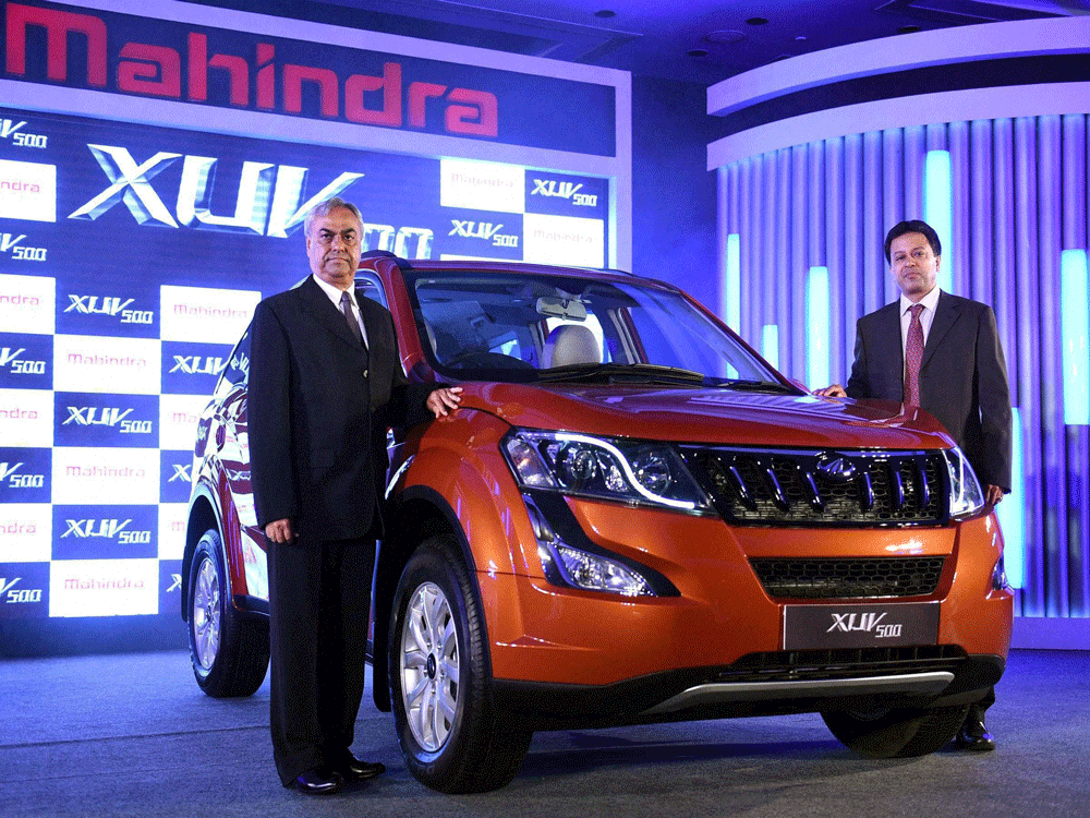 The seven seater new age XUV500 offers a second generation 6-speed automatic transmission with an AWD option.  PTI file photo