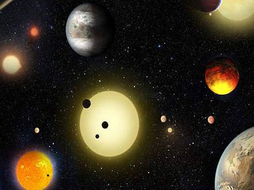 Nine of the newly found planets may be potentially habitable, NASA said. Image courtesy Twitter.