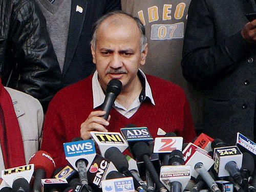In a letter to Tyagi, Sisodia accused the DU authorities of 'hiding facts' and said the Delhi government wants to see an end to the controversy, which is sending a 'wrong message and sowing seeds of doubt among students and teachers'. PTI file photo
