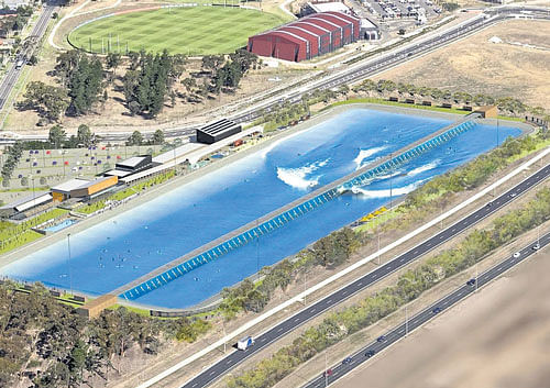 The wave pool will be built on a 7-hectare plot near Tullamarine, which is just a km away from Melbourne's central business district.
