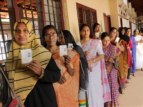 The Assembly election will be held in the state's 140 constituencies; the Election Commission has set up 21,498 polling stations and 148 auxiliary polling stations. A total of 1,203 candidates are in the fray. PTI File Photo.
