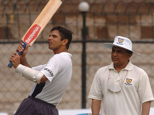 In the past as well, Gavaskar has vouched for Dravid and suggested his name for the top job after the sacking of Duncan Fletcher. DH File Photo