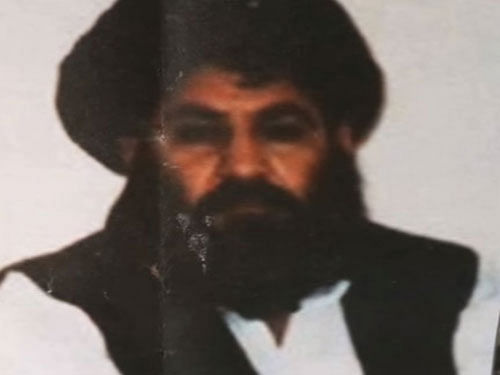 Taliban chief Mullah Akhtar Mansour. Screeh grab