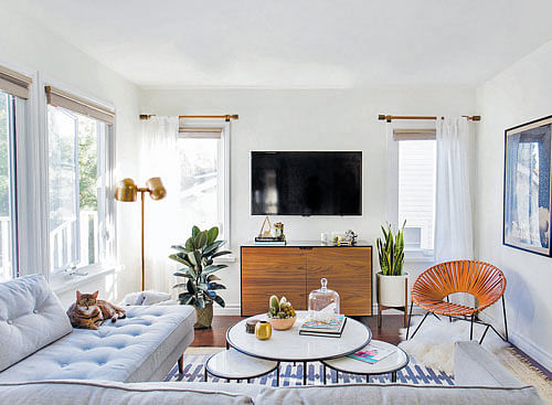 Classy: The living room of a home in Los Angeles designed by Homepolish. Tessa Neustadt for Homepolish via The New York Times