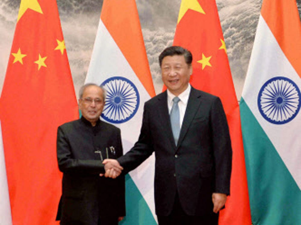 'The two sides should appropriately address our differences,' President Xi Jinping told Mukherjee during their meeting here yesterday, state-run Xinhua news agency reported. PTI photo