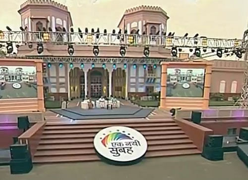 The event started with young ministers like Kiren Rijiju, Rajyavardhan Singh Rathore and Babul Supriyo talking about 'new vision, new India' as they heaped praise on the Prime Minister Narendra Modi for his vision and making efforts for effective execution of various programmes.  Video grab