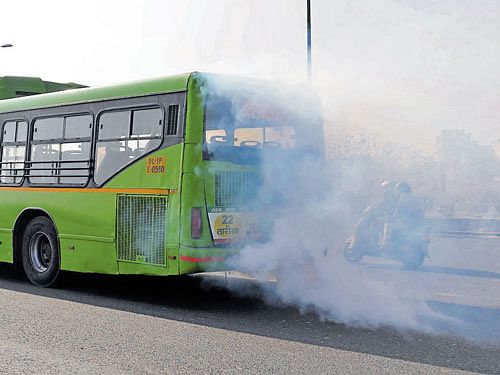 According to an IIT Kanpur study released in 2015 on sources of pollution in the national capital, vehicles contribute 20 per cent of particulate matter 2.5 (particles below 2.5 microns in diameter and capable of entering  human lungs). The other big contributors include dust, domestic cooking and power plants. DH
