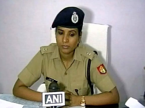 ASP (Rural) Moradabad Sujata Singh said no action was possible against the children as they were juveniles but they were counselled not to come to the P.T.S area as their games were interrupting in the police training. Image courtesy: ANI Twitter