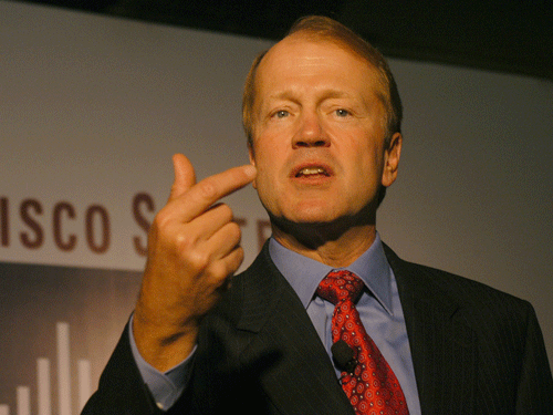 Citing 'Make in India' and 'Start Up India' campaigns for boosting manufacturing and employment, tech giant Cisco's Chairman John Chambers has said the next US President should take a cue from Prime Minister Narendra Modi and outline the plan for growth of the American economy. DH file photo