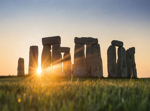 How prehistoric men managed to transport the huge rocks of Stonehenge over 220km from the Preseli Mountains in Wales to their final home in Wiltshire has baffled generations of experts. Picture courtesy Twitter