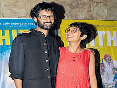 Director Raam Reddy with Kiran Rao.