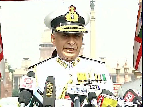 Admiral Sunil Lanba today took over as the new Chief of Naval Staff. ANI