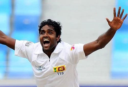 Sri Lanka fast bowler Shaminda Eranga. Photo courtesy: Twitter
