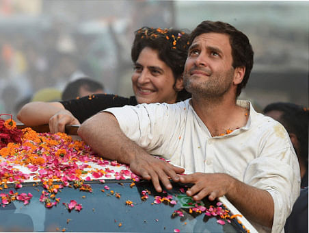 unjab Congress chief Capt Amarinder Singh today said that time is right for Rahul Gandhi to take over from his mother as Congress President and favoured Priyanka's entry into active politics. PTI File photo