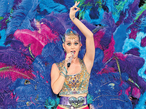facing the music: Stars like Katy Perry (above) and Billy Joel (not seen) have signed letters asking for changes to copyright laws. The Digital Millennium Copyright Act gives