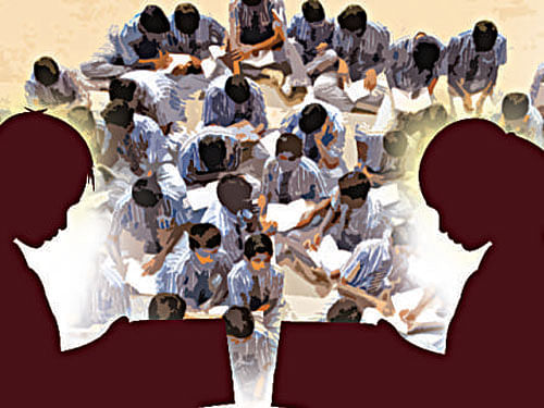 Justice Aravind Kumar partly allowed the petition filed by KAMS, which had sought directions to revise the reimbursement of fees of children admitted to private schools under the 25% of the seats reserved under the Right to Education Act, 2009. DH Illustration