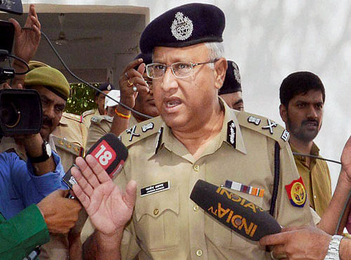 DGP Javed Ahmed arrives in Mathura on Friday to take stock of situation a day after encroachers-police clases. PTI Photo