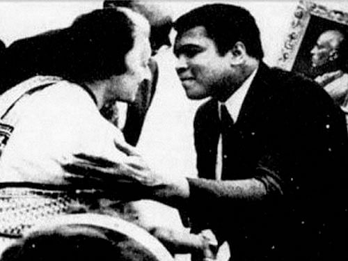 Tryst With India: Muhammad Ali with former Indian Prime Minister Indira Gandhi