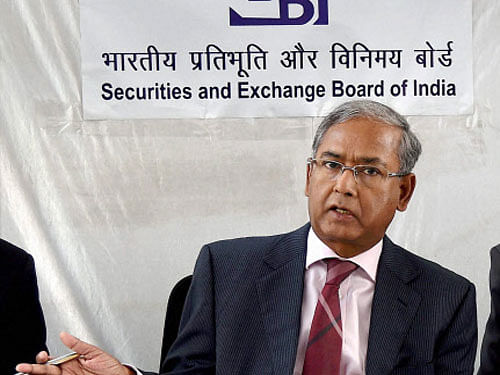 Sinha first became the Securities and Exchange Board of India (Sebi) Chairman on February 18, 2011 with a three-year tenure, which was later extended by two years. Days before the end of his tenure in February this year, he was given another extension till March 1, 2017. pti file photo