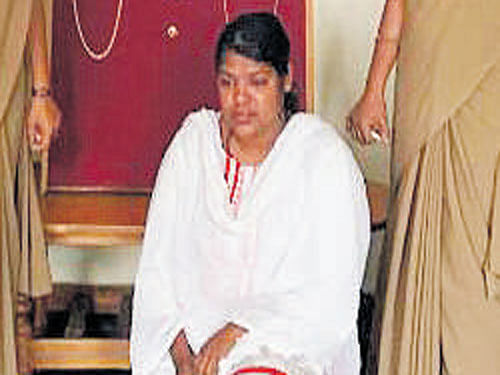 Jyothi in police custody.