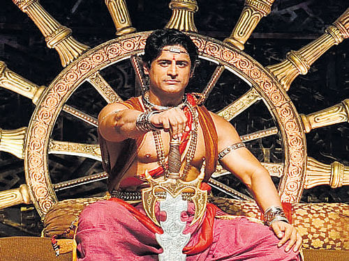 an Iconic character Actor Mohit Raina on the show 'Chakravartin Ashoka Samrat'.