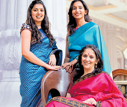 creative (From left) Apoorva, Ally and (sitting) Kausalya.