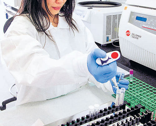 research Aubrey Zapanta in the lab at Guardant Health, which performed a study of liquid biopsies. Jim Wilson/nyt