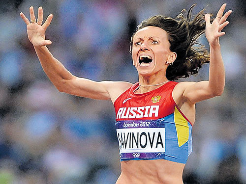 under a cloud: London Olympics 800M gold medallist Mariya Savinova is among the Russian athletes who have been  accused of using performance enhancing substances.