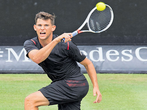 hard worker: Austria's World No 7 Dominic Thiem, 22, is one of the standout players this season. AFP