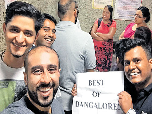 enthusiastic The members of the group 'Best of Bangalore'.