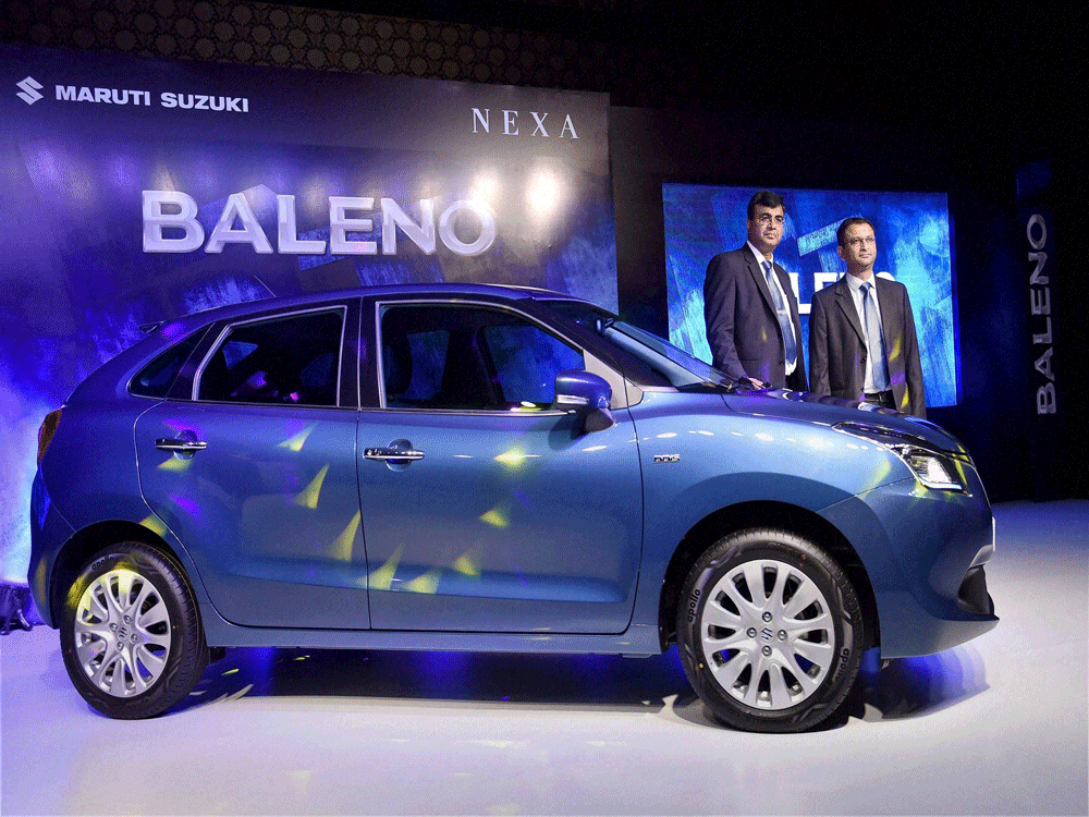 MSIL has over 45,000 outstanding bookings of Baleno and Brezza each. Baleno, launched in last October, has a waiting period of 6-8 months depending on the variant. PTI File photo.