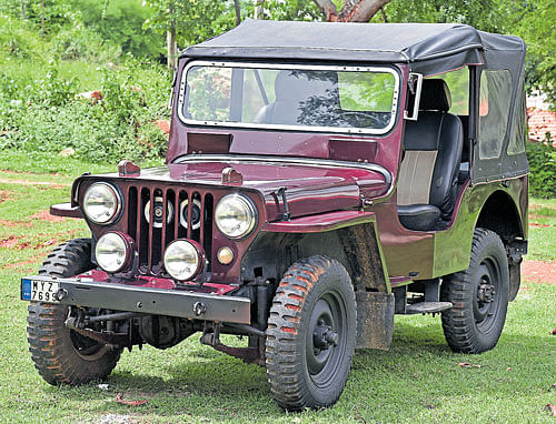 attractive 1953 Willys Jeep. DH photos by S K Dinesh