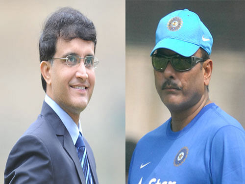 Ganguly today hit back at Shastri saying that the former India all-rounder was living in 'fool's world' if he held him responsible for the rejection. DH File Photo.