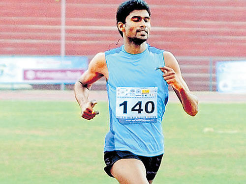 Kerala's Jinson Johnson set a personal best in the men's 800metres event onWednesday. DH FILE PHOTO