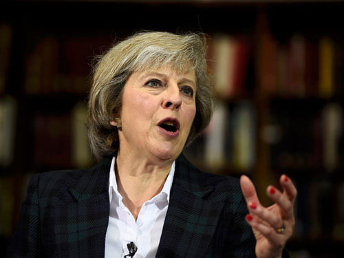 May said that among her first jobs as the Prime Minister would be to create a new government department responsible for negotiating Britain's exit from the EU, headed by an MP who campaigned for Britain to leave the EU. Reuters File Photo.