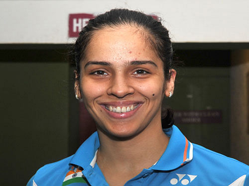 Saina, who clinched her second Australian Open title earlier this month, exchanged places with Japan's Nozomi Okuhara, who now occupies the sixth spot in the women's singles list headed by Spain's Carolina Marin. DH File Photo.