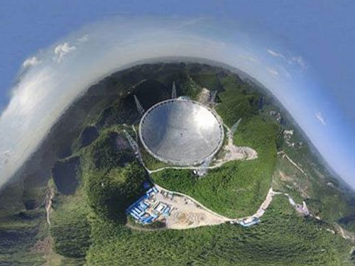 The world's largest telescope in China. Courtesy: Twitter
