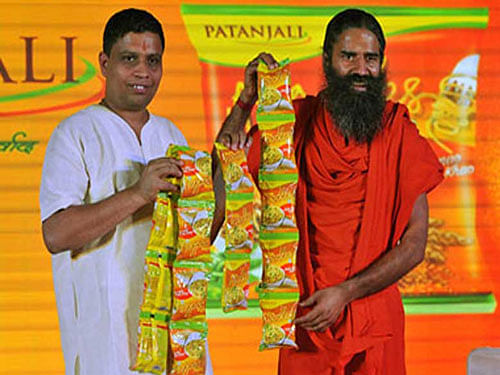 When contacted, a Patanjali Ayurved spokesperson said the company is looking into the details and exploring legal options in this matter. PTI file photo