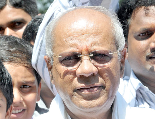 Union Minister of State for Heavy Industries and Public Enterprises G M Siddeshwara. DH File Photo.