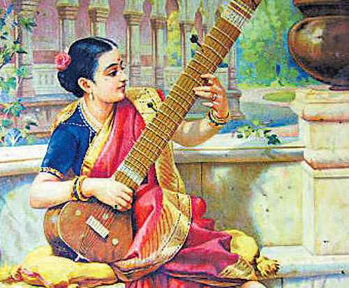 masterpieces Raja Ravi Varma's heritage paintings titled 'Kadambari' and 'Sudhanva-Prabhavathi' are among the works to be displyaed at Manikyavelu Mansion, NGMA, Bengaluru, from 10 am to 5 pm (excluding Mondays and national holidays) from July 8 to August 14.