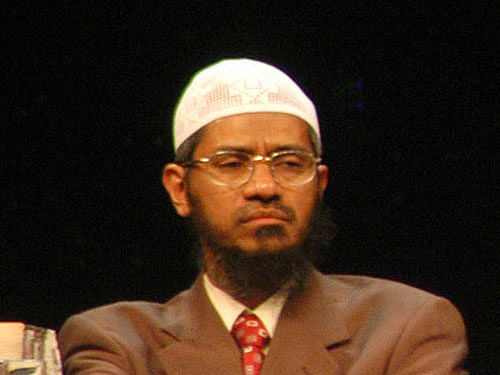 The 50-year-old Naik is trained as a doctor but he became an evangelist and founded Islamic Research Foundation (IRF) in 1991. DH File Photo.